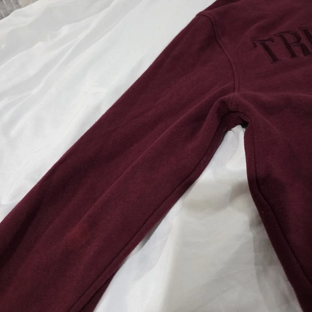True Religion Mens Zip Up Hooded Sweater Size Large Spellout Logo Y2K Grunge